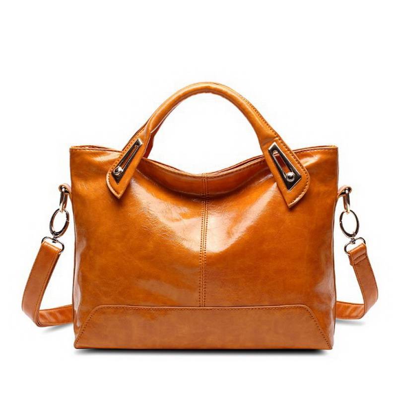 Women’s Soft Oil Leather Shoulder Bag High Quality Bags Shoulder Bags cb5feb1b7314637725a2e7: Black|Brown|Burgundy